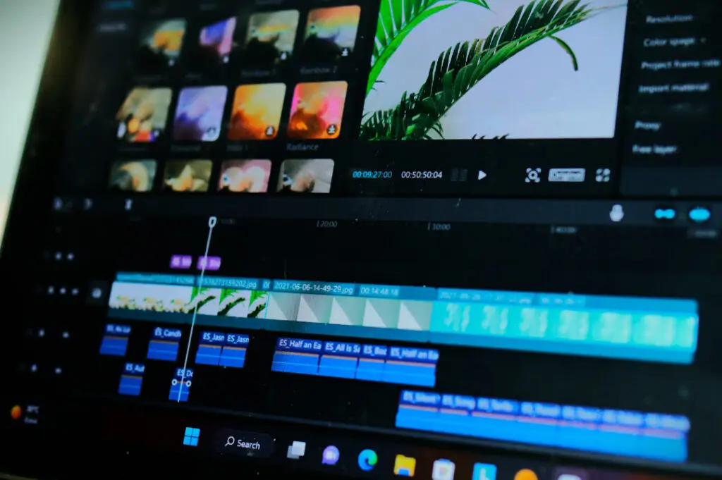 Video editing on a tablet — agile content creation for digital advertising.