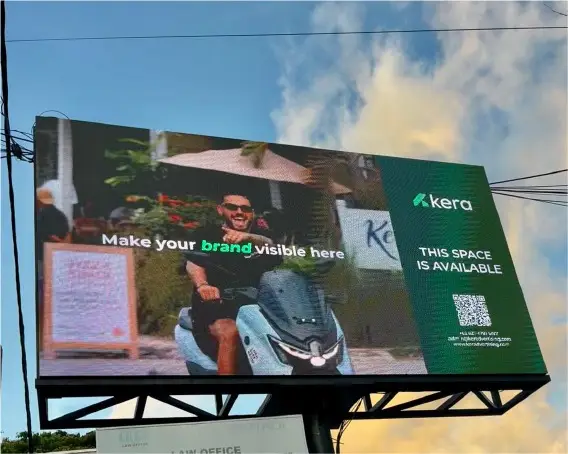 outdoor advertising Kuta Lombok billboard